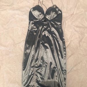 Fashion Nova silver/grey mini dress